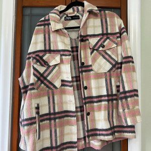 Zara Flannel Jacket. Size S.